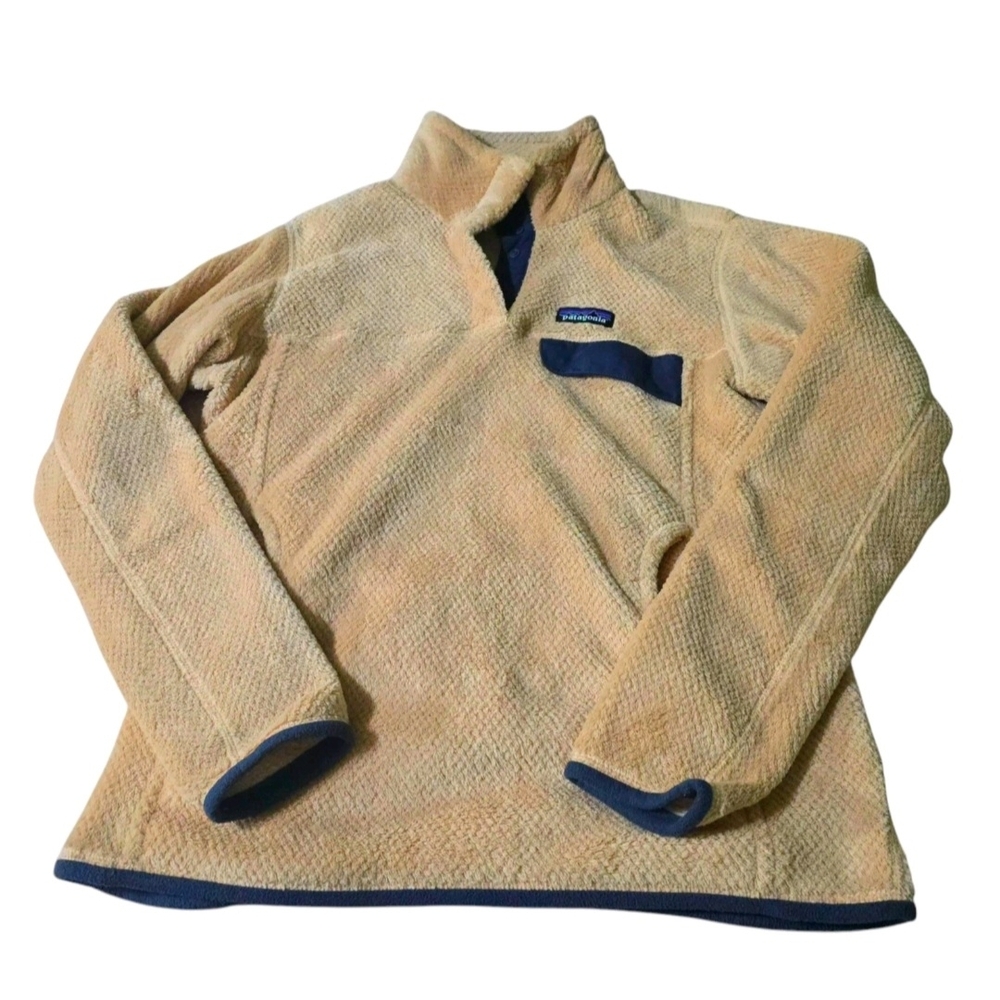 Patagonia Beige Zip-Up Men's Sweater